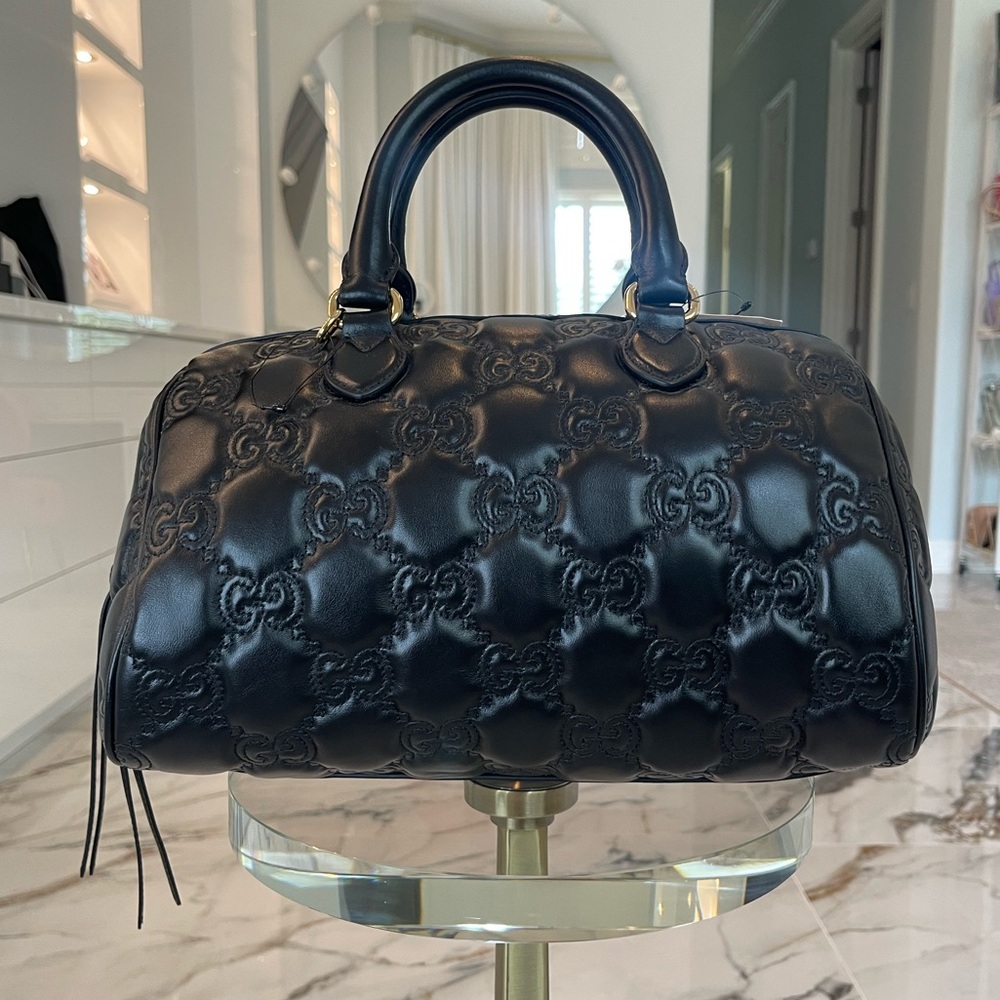 NWT Gucci GG Matelassé Medium Bowler Bag - Picture 5 of 10